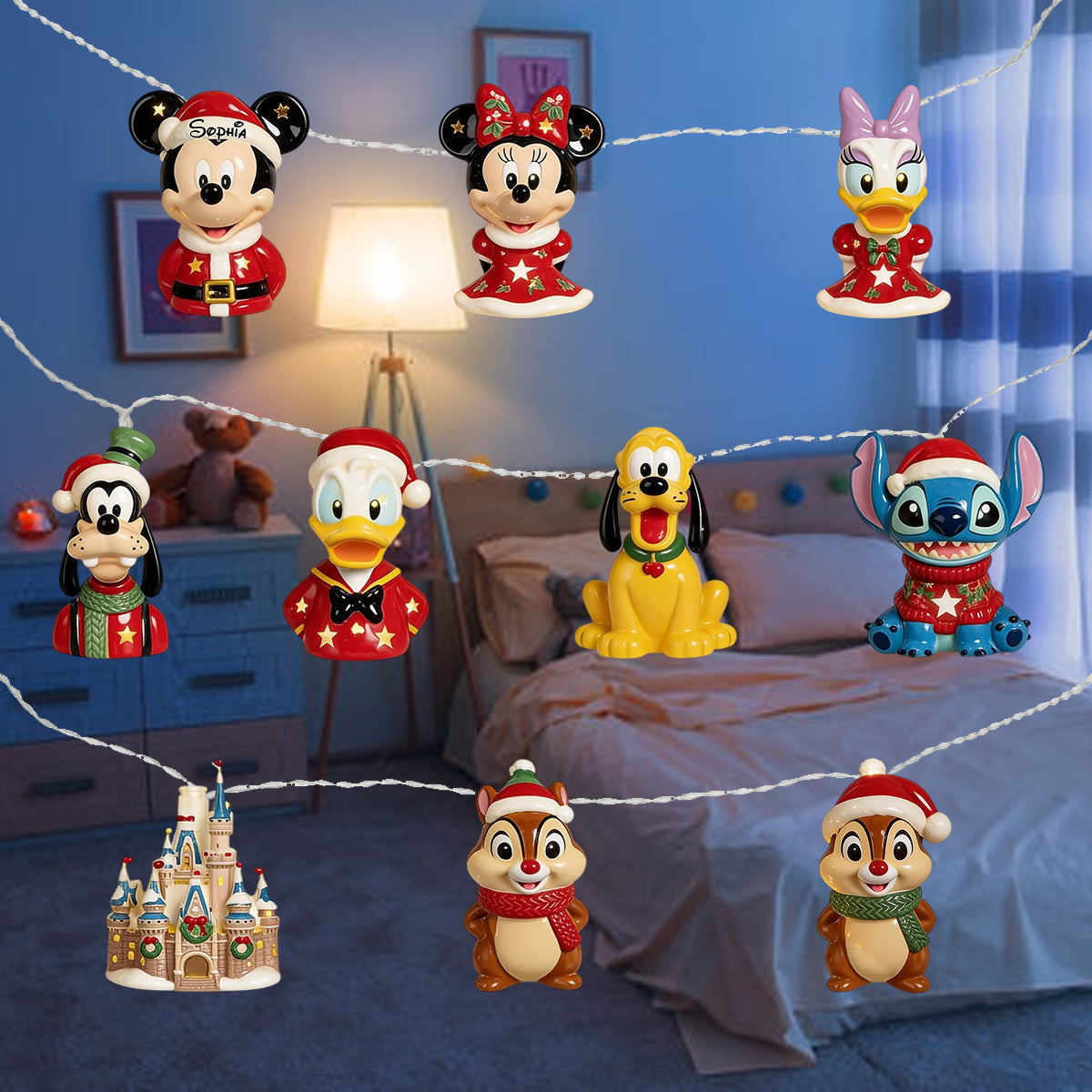 Magical Christmas - Personalized Mouse String Lights