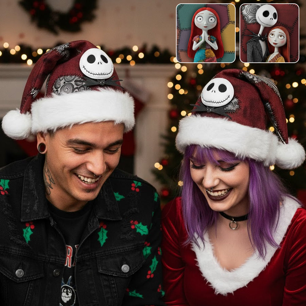 Nightmare Christmas Movie - Personalized Nightmare Santa Claus Hat