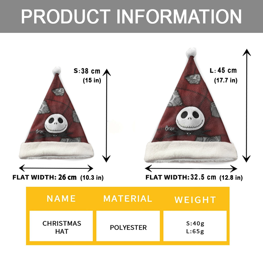 Nightmare Christmas Movie - Personalized Nightmare Santa Claus Hat
