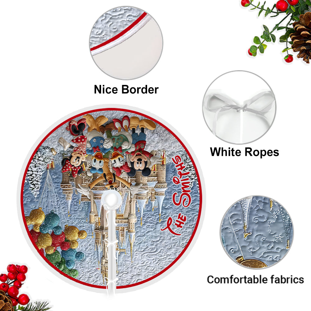 The Magical Castle - Personalized Mouse Tree Skirt