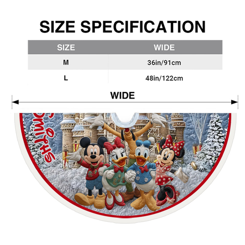The Magical Castle - Personalized Mouse Tree Skirt