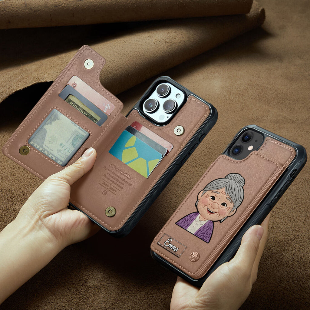 Couple Adventure Custom Name - Personalized Mouse Wallet Phone Case