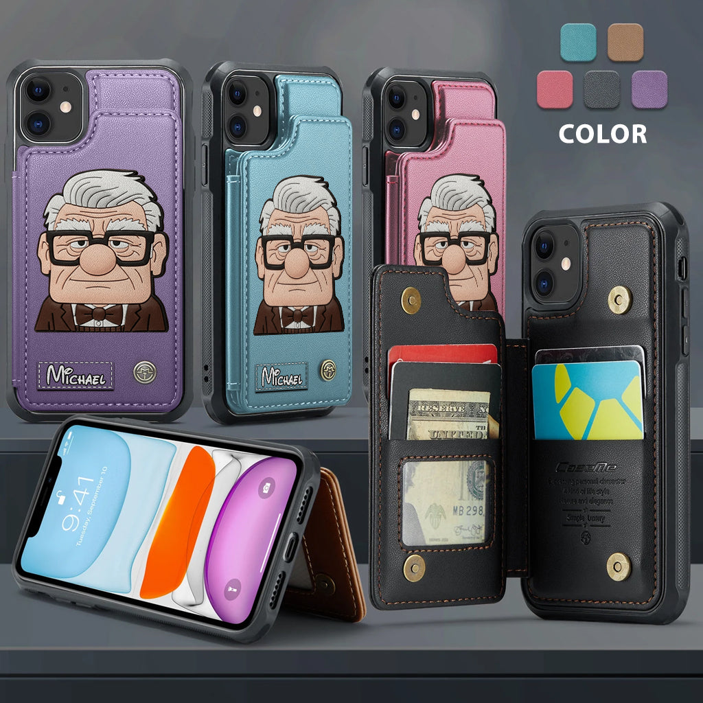 Couple Adventure Custom Name - Personalized Mouse Wallet Phone Case