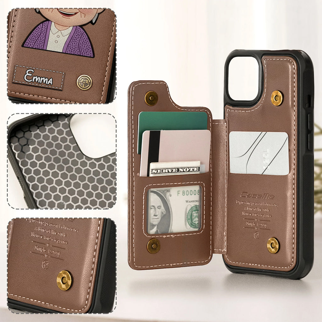 Couple Adventure Custom Name - Personalized Mouse Wallet Phone Case