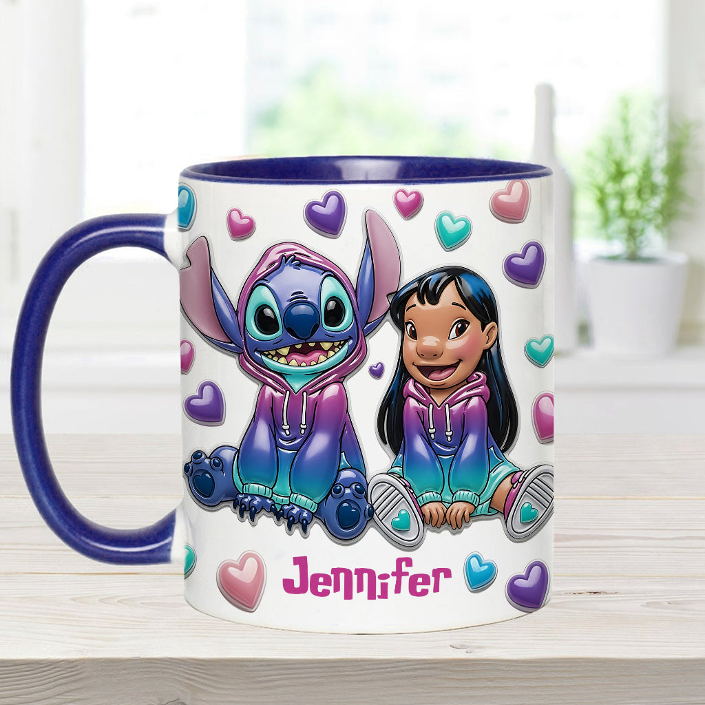 Ohana Means Family - Personalized Ohana Accent Mug