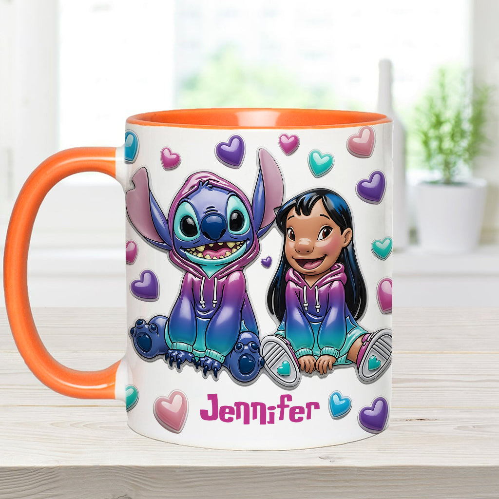 Ohana Means Family - Personalized Ohana Accent Mug