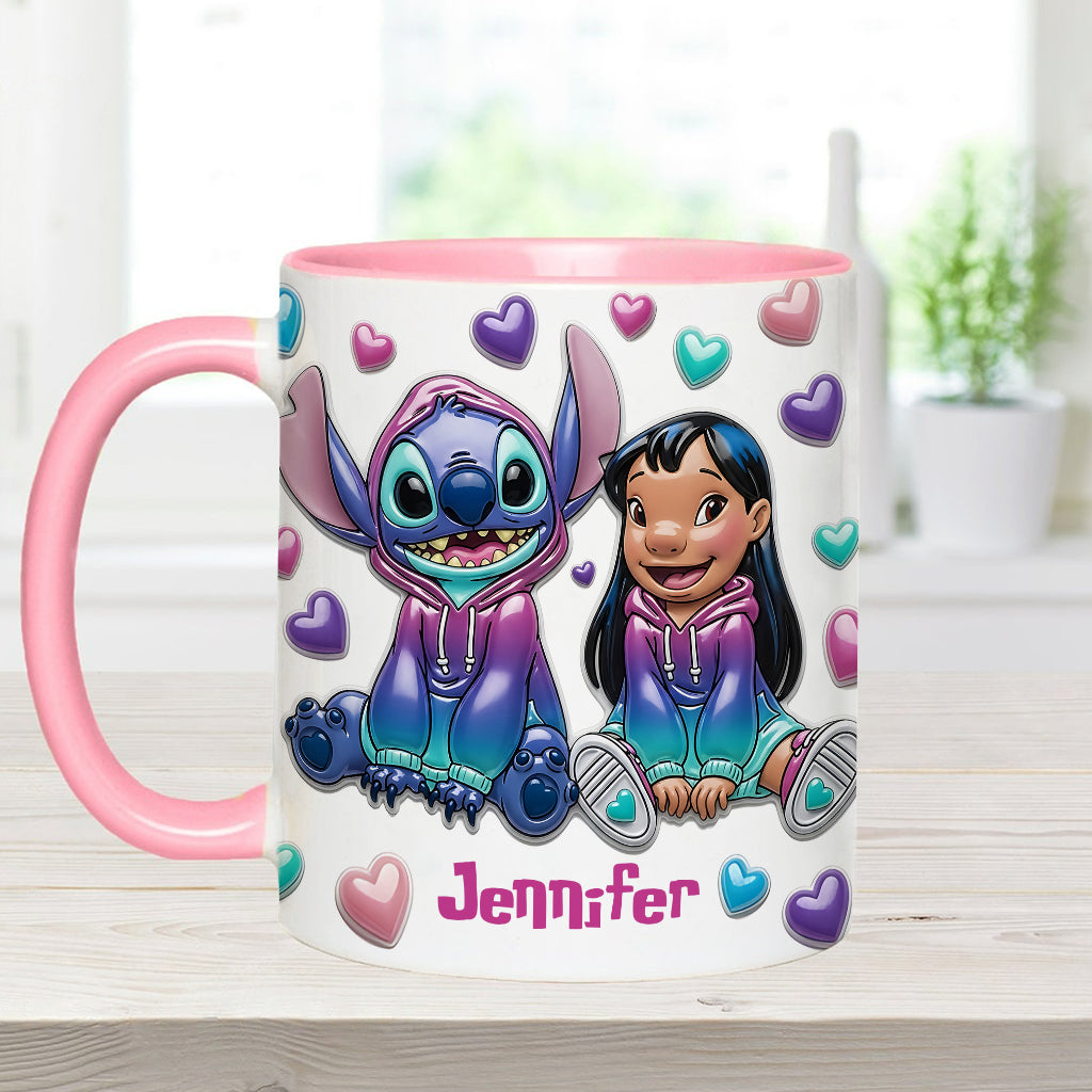 Ohana Means Family - Personalized Ohana Accent Mug