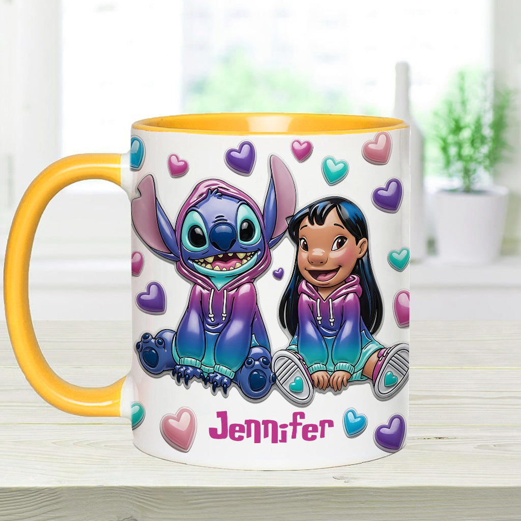 Ohana Means Family - Personalized Ohana Accent Mug