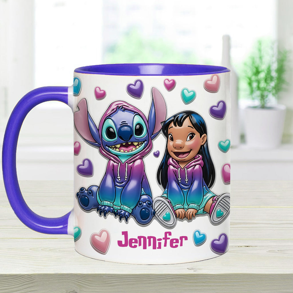 Ohana Means Family - Personalized Ohana Accent Mug