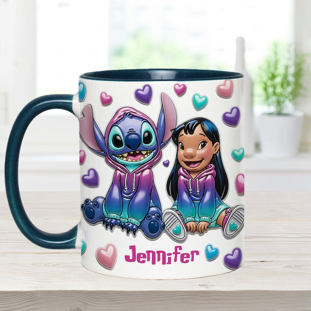 Ohana Means Family - Personalized Ohana Accent Mug