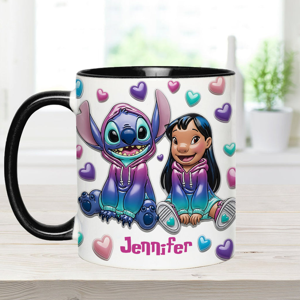 Ohana Means Family - Personalized Ohana Accent Mug
