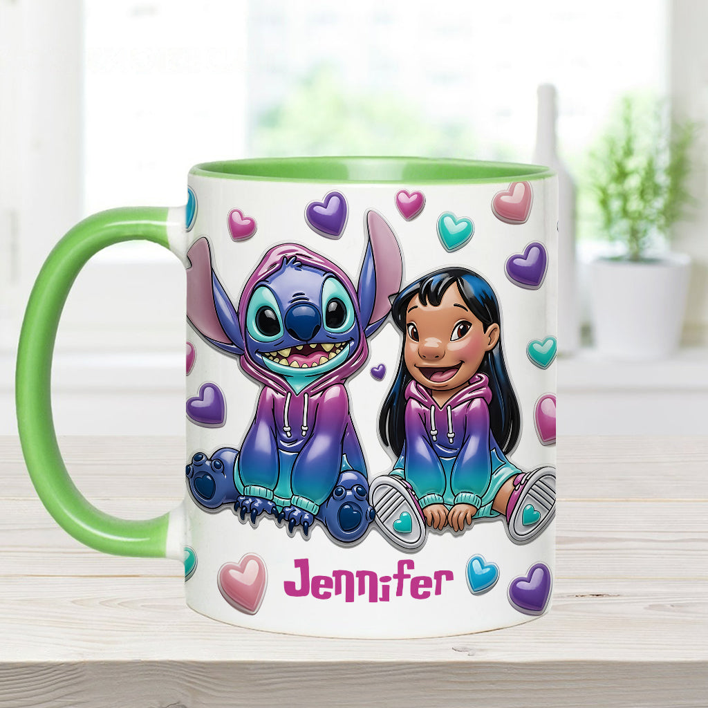 Ohana Means Family - Personalized Ohana Accent Mug