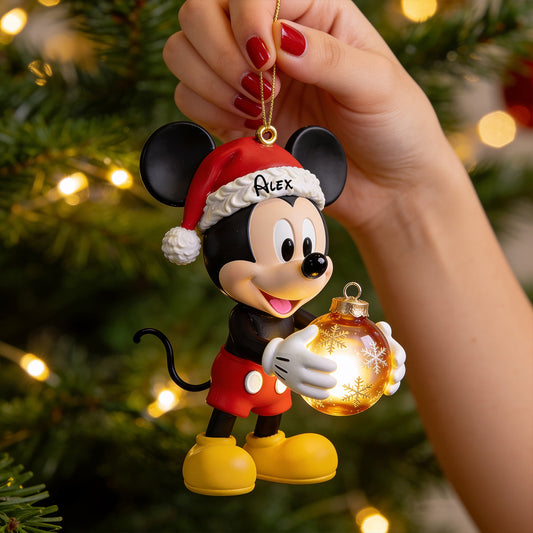 Magical Christmas - Personalized Mouse Premium 3D Ornament