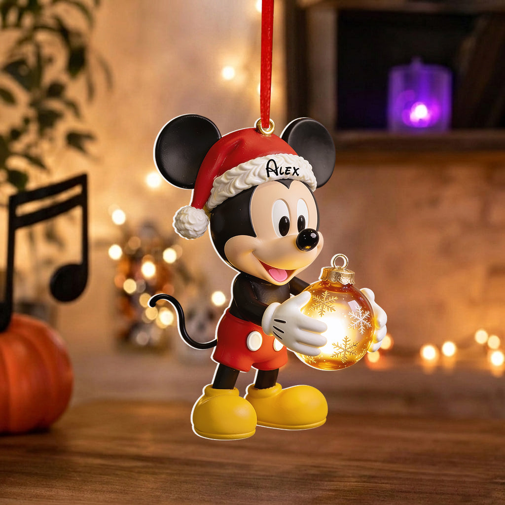 Magical Christmas - Personalized Mouse Premium 3D Ornament