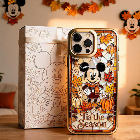 Autumn Cartoon Character - Personalized Mouse Full Print Phone Case