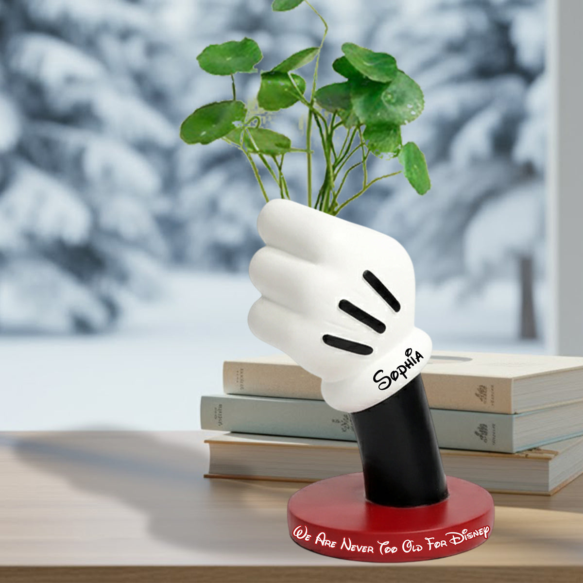 Never Too Old For Disney - Personalized Mouse Custom Shape Acrylic Flower Vase