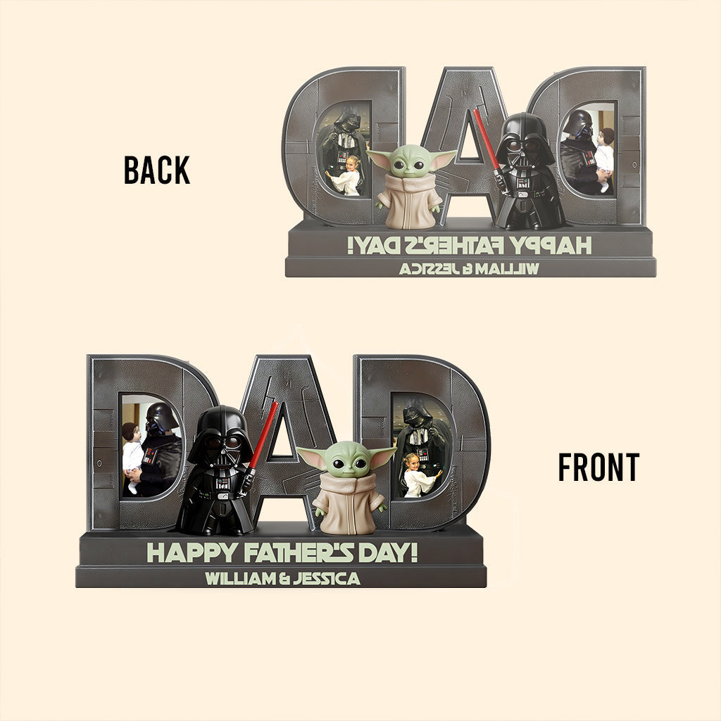 Space Dad Father's Day Gift - Personalized The Force Custom Shaped Acrylic Plaque
