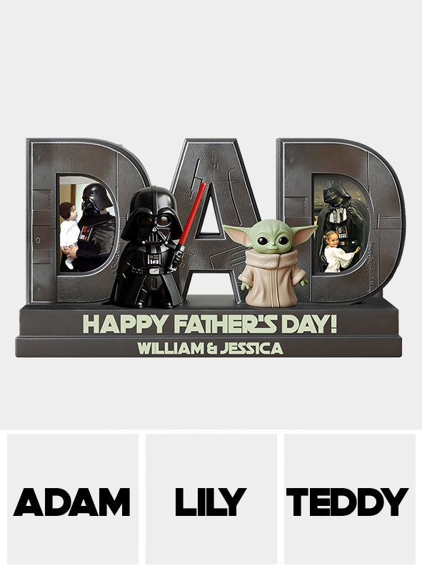 Space Dad Father's Day Gift - Personalized The Force Custom Shaped Acrylic Plaque