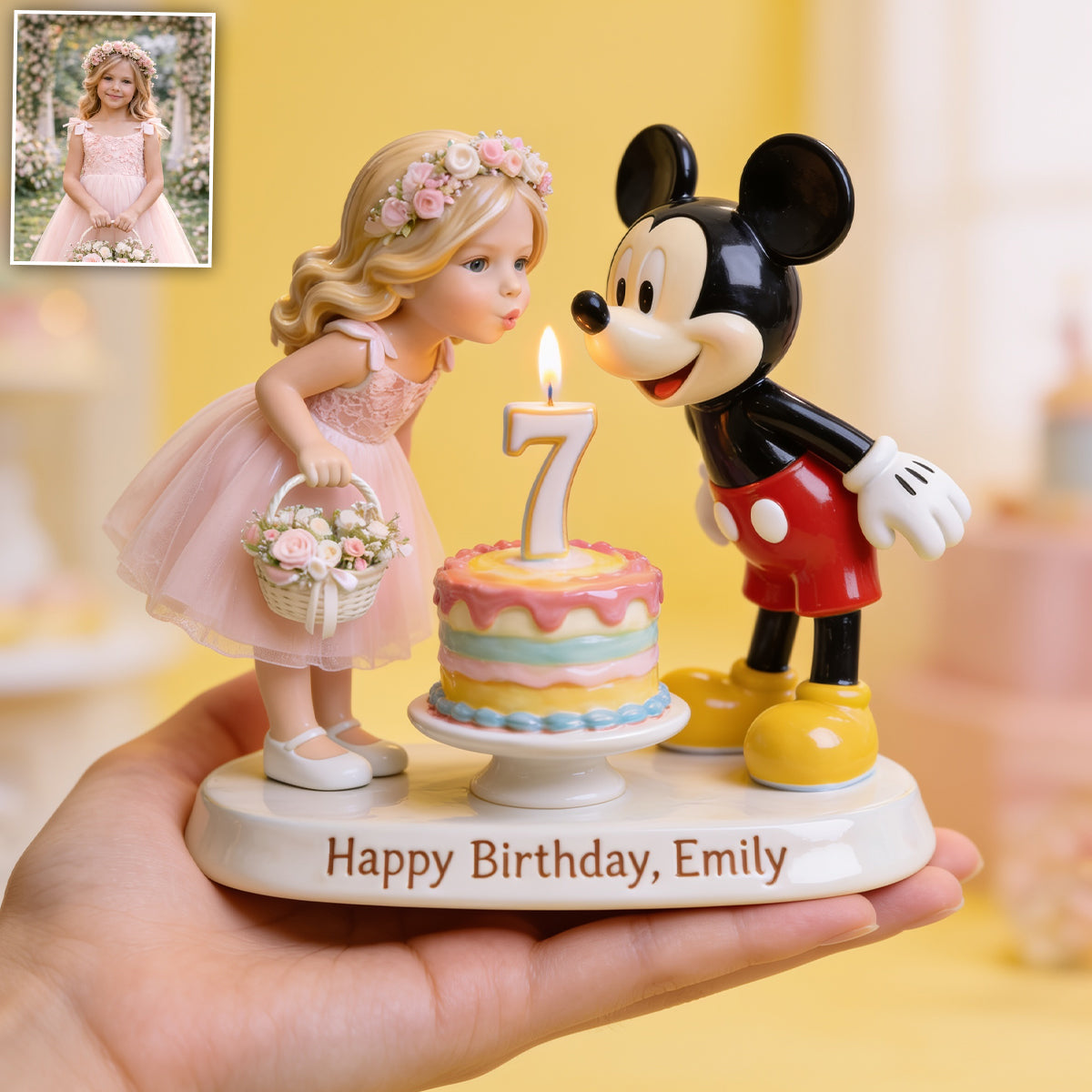 Magical Birthday - Personalized Mouse 3D Plaque