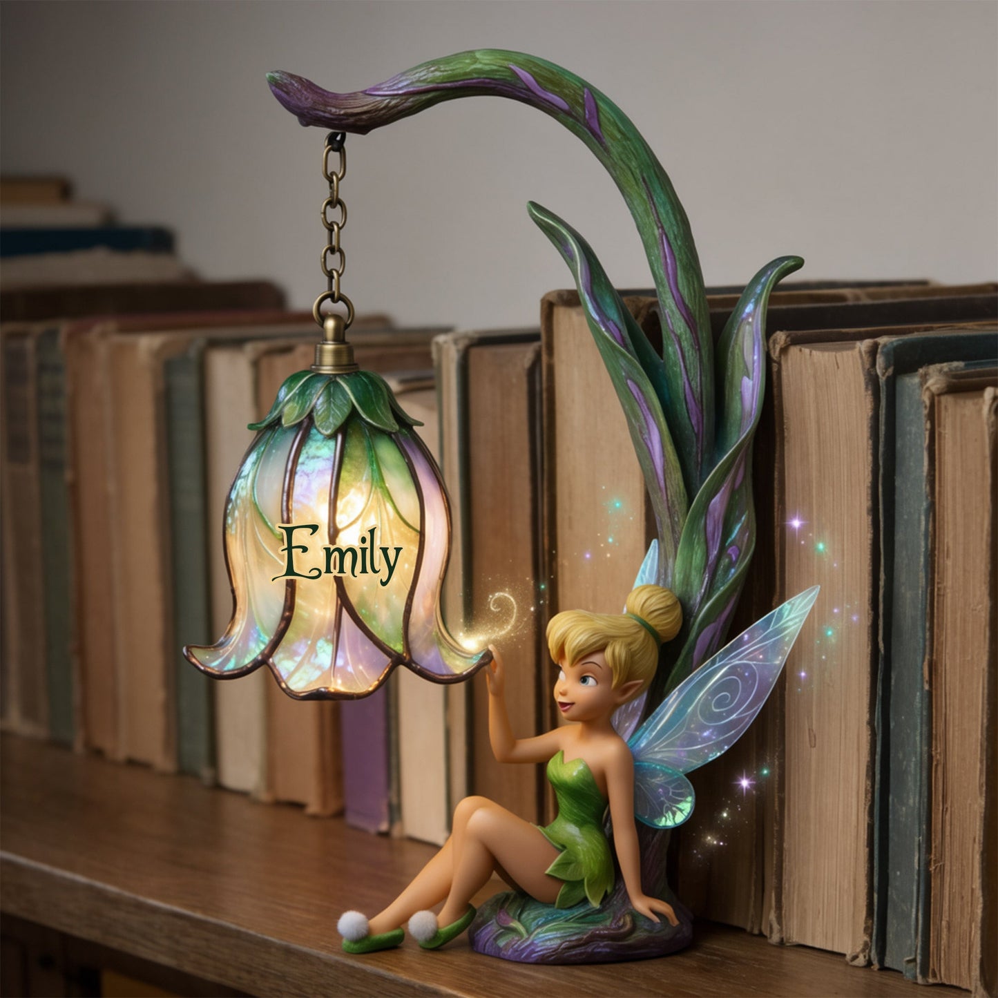 Magical Flower - Personalized Flying Fairy Bookshelf Lamp