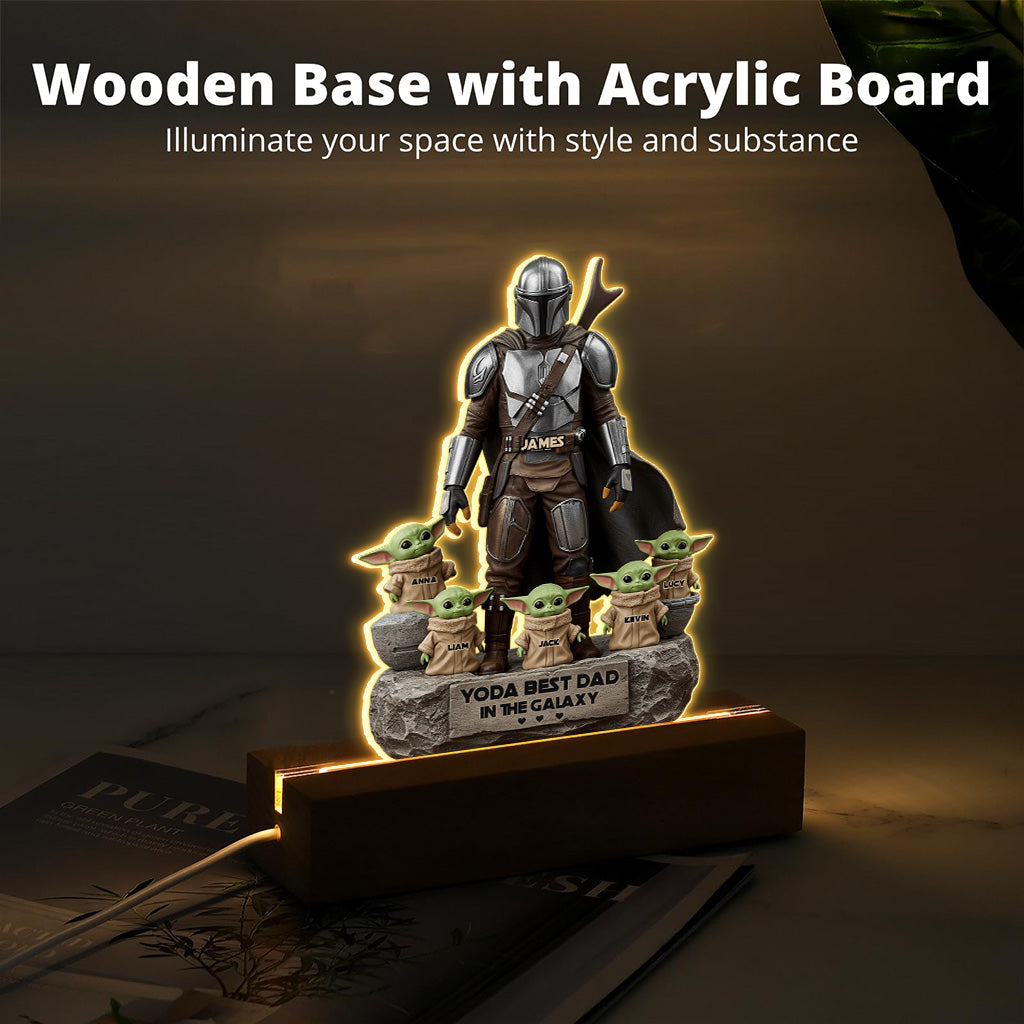 The Best Dad, Grandpa, Uncle,.. - Personalized The Force Custom Shaped Acrylic Plaque