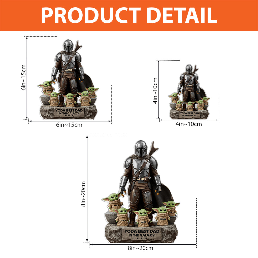 The Best Dad, Grandpa, Uncle,.. - Personalized The Force Custom Shaped Acrylic Plaque