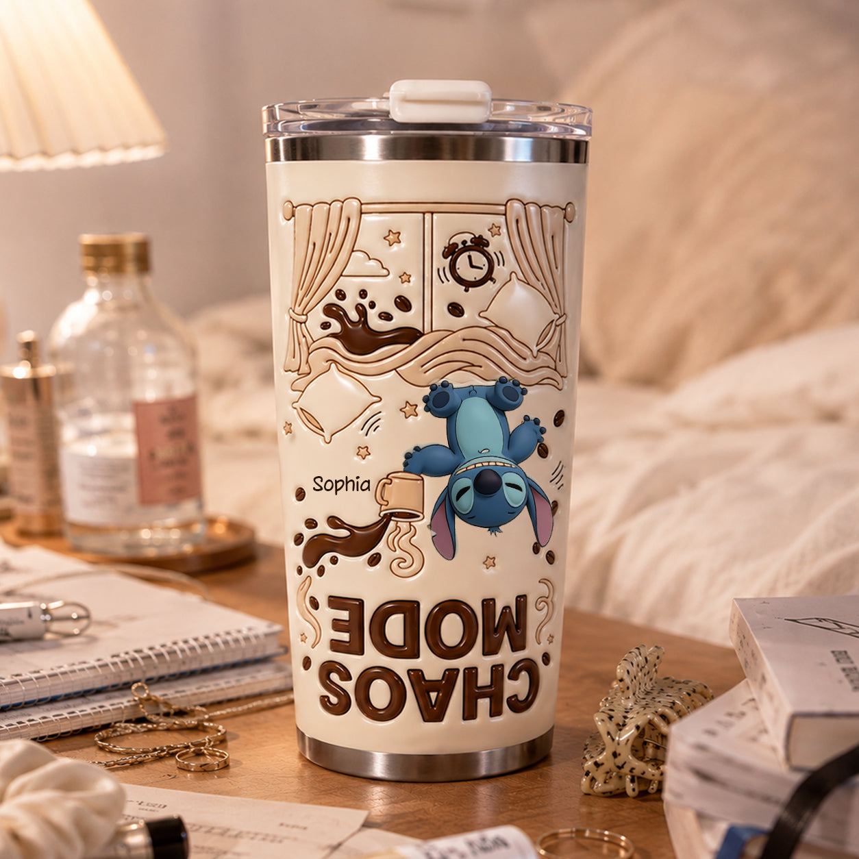 Chaos Mode Up Side Down - Personalized Ohana Tumbler