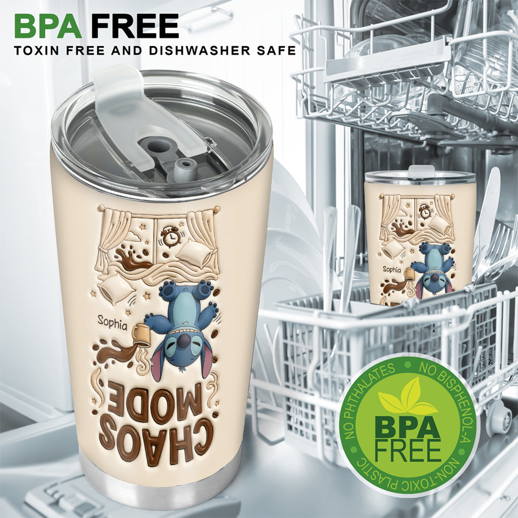 Chaos Mode Up Side Down - Personalized Ohana Tumbler