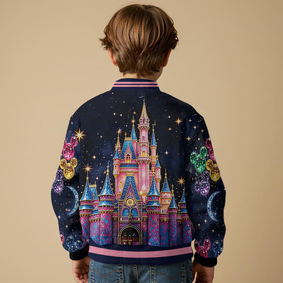 Believe In Magic - Personalized Mouse Varsity Jacket