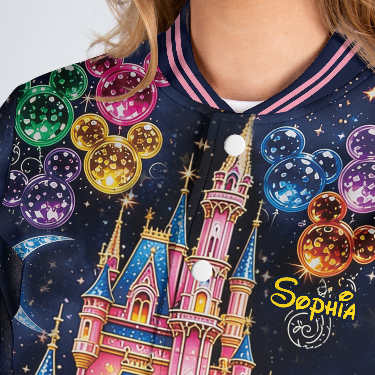 Believe In Magic - Personalized Mouse Varsity Jacket