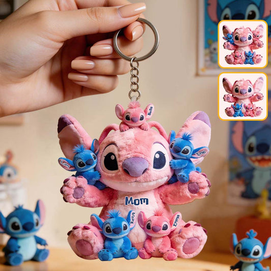 Blue Mama - Personalized Ohana Plush Keychain