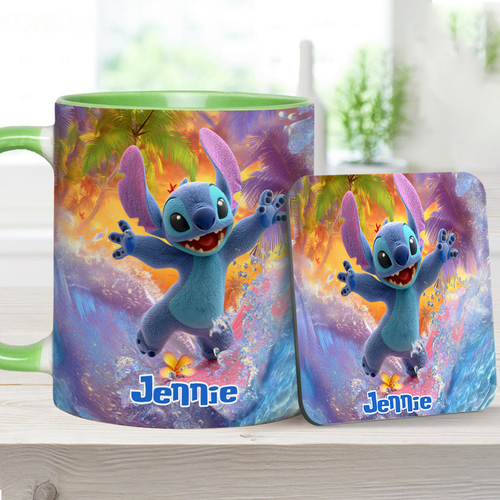 Ohana Beach Summer - Personalized Ohana Accent Mug