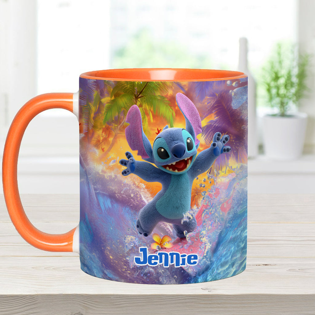 Ohana Beach Summer - Personalized Ohana Accent Mug