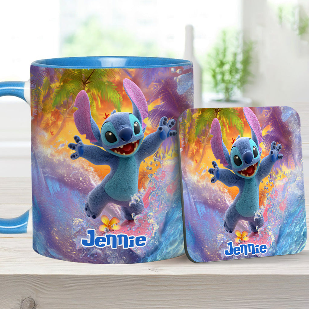 Ohana Beach Summer - Personalized Ohana Accent Mug