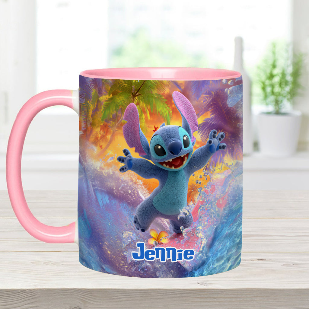 Ohana Beach Summer - Personalized Ohana Accent Mug