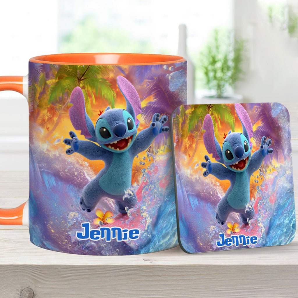 Ohana Beach Summer - Personalized Ohana Accent Mug