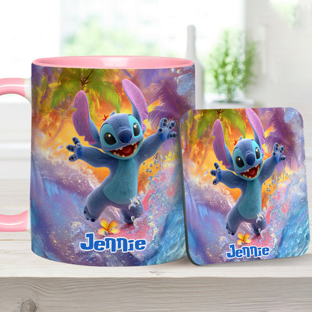 Ohana Beach Summer - Personalized Ohana Accent Mug