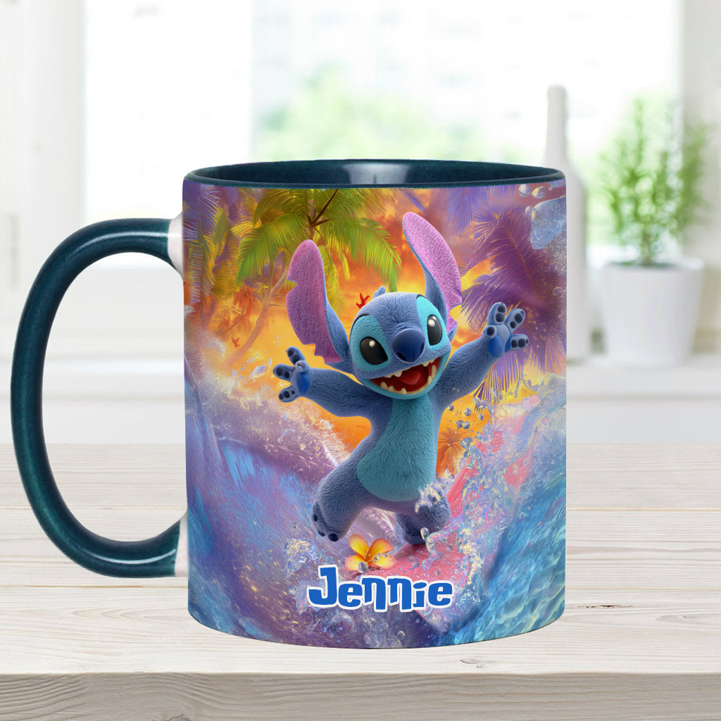 Ohana Beach Summer - Personalized Ohana Accent Mug