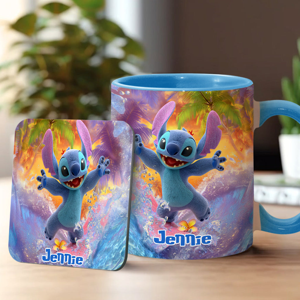 Ohana Beach Summer - Personalized Ohana Accent Mug