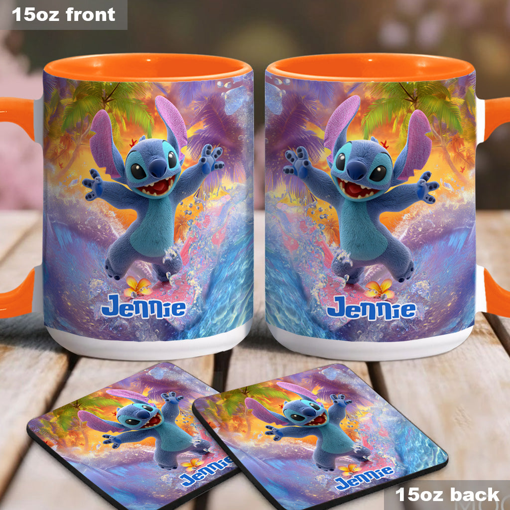 Ohana Beach Summer - Personalized Ohana Accent Mug