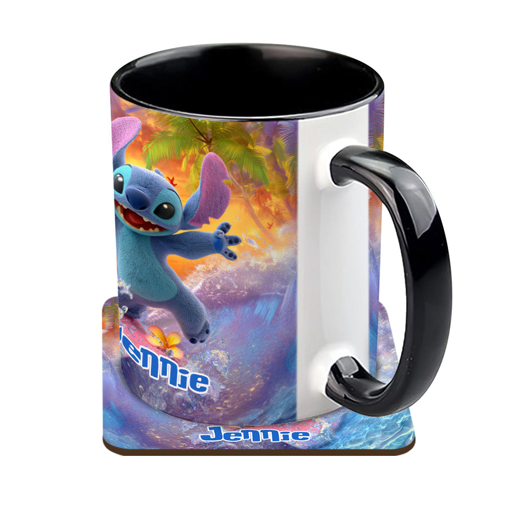 Ohana Beach Summer - Personalized Ohana Accent Mug