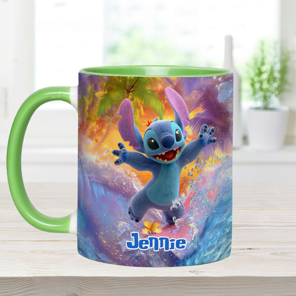 Ohana Beach Summer - Personalized Ohana Accent Mug