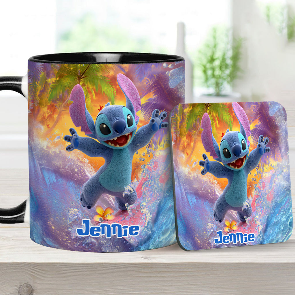 Ohana Beach Summer - Personalized Ohana Accent Mug