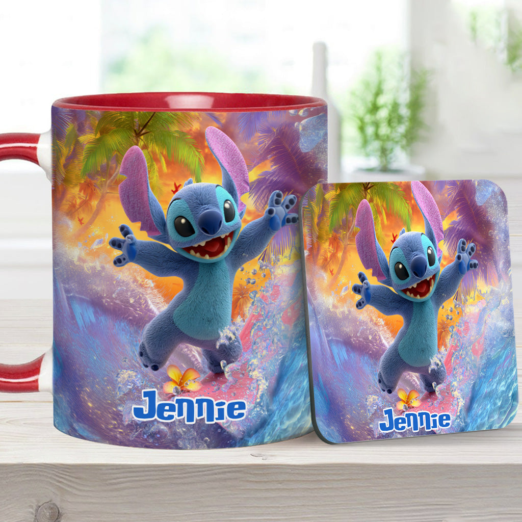 Ohana Beach Summer - Personalized Ohana Accent Mug