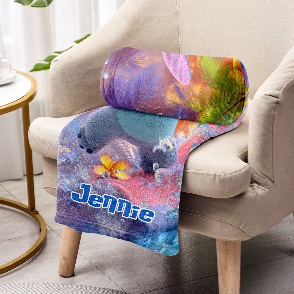 Ohana Summer - Personalized Ohana Blanket