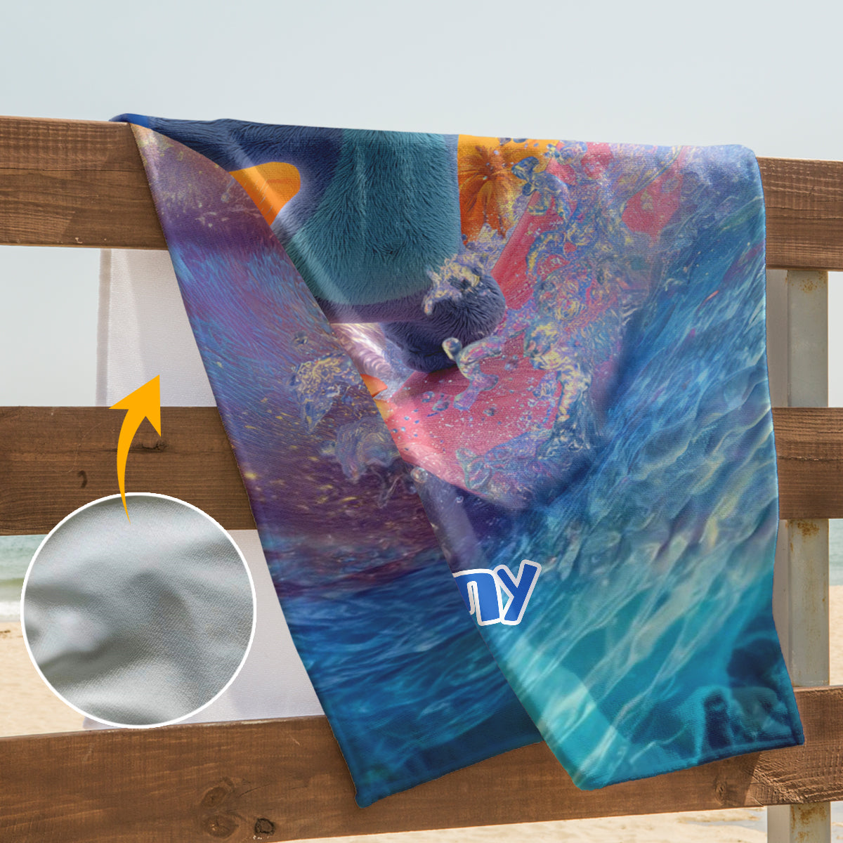 Ohana Beach Summer - Personalized Ohana Quick-dry Beach Towel/ Bath Towel
