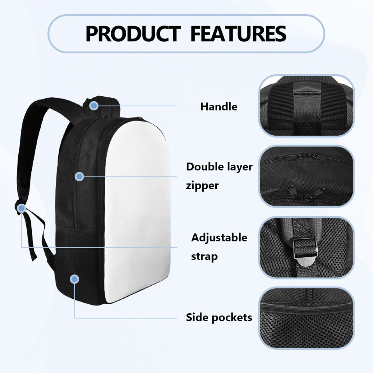 Blue Alien - Personalized Ohana Multifunctional Backpack