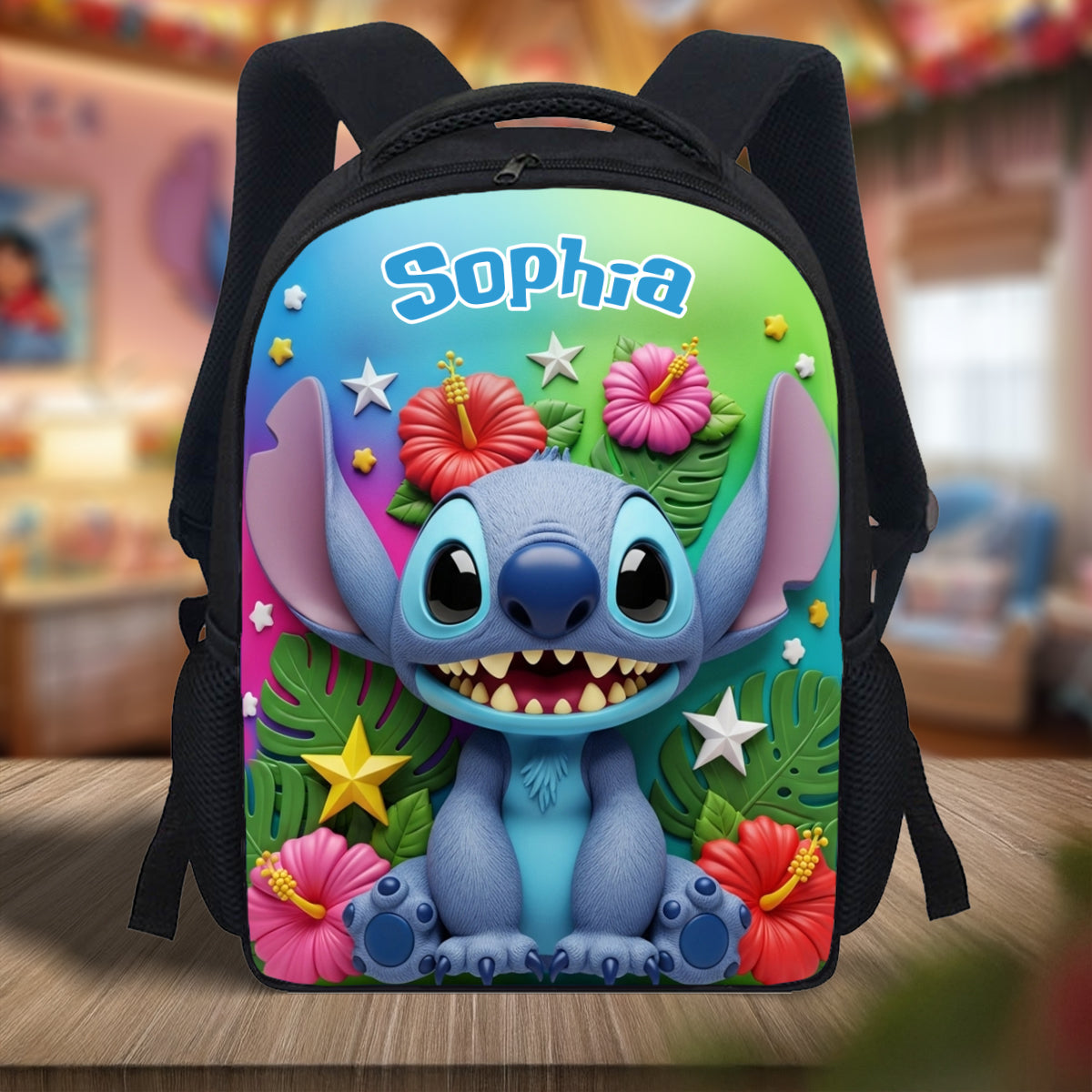 Blue Alien - Personalized Ohana Multifunctional Backpack