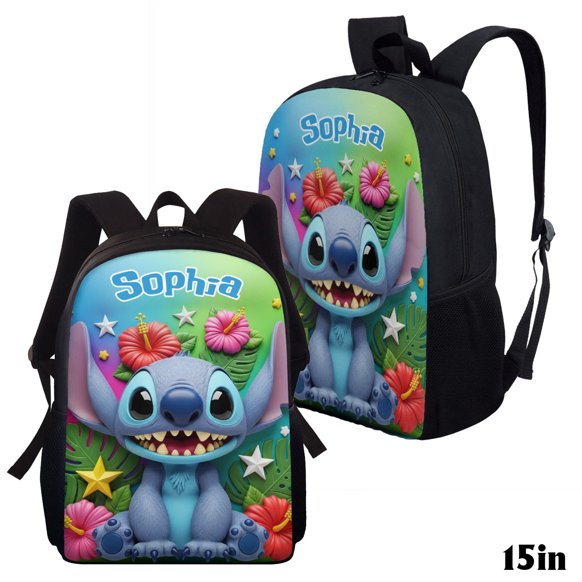 Blue Alien - Personalized Ohana Multifunctional Backpack