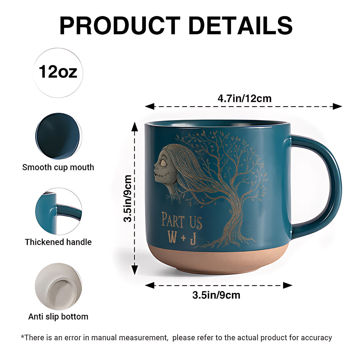 Death Can't Part Us - Personalized Nightmare Printed Pottery Mug